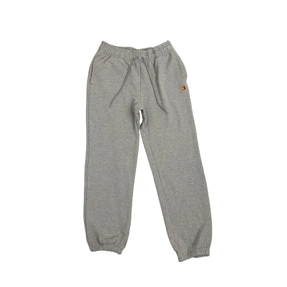 NWT Nike Sweatpants Court Heritage Standard Fit Gray Fleece Joggers Men's Large